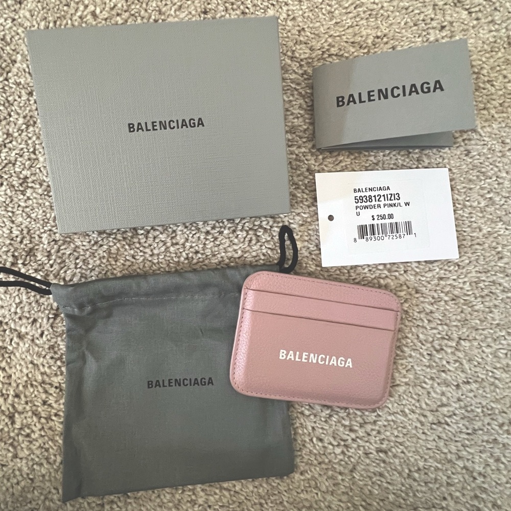 NWT Balenciaga Wallet / Card Holder - Powder Pink